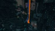 The deep dark segment of the seed's huge cave system (Image via Mojang)